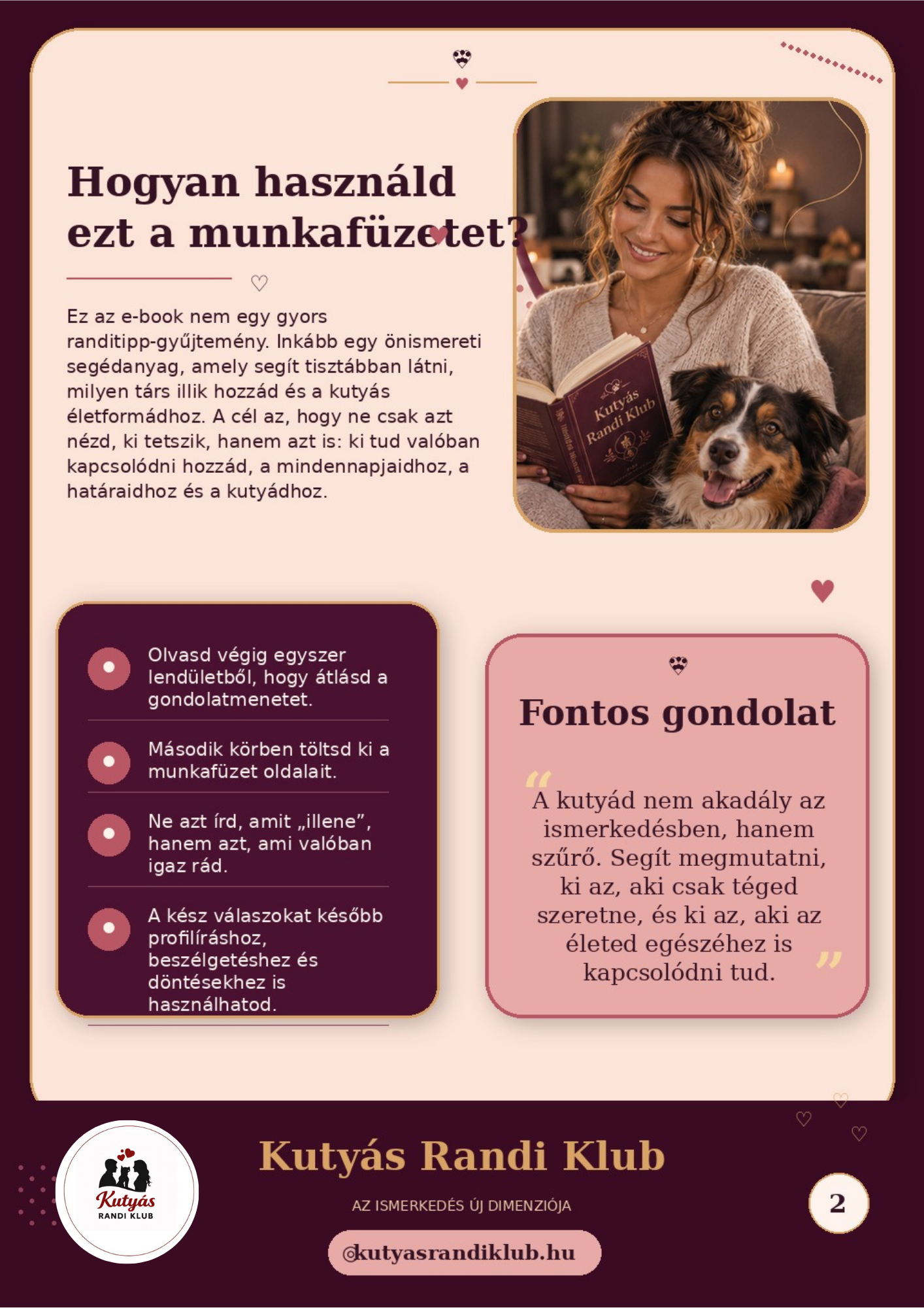Kit engedsz be az életedbe? – Önismereti munkafüzet kutyás gazdiknak - Image 2